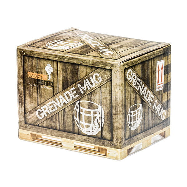 wojskowy kubek granat biały