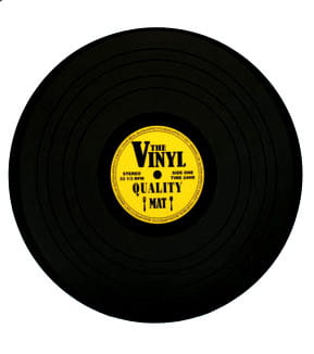 Podkładka płyta winylowa zółta