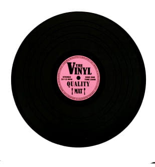 Podkładka płyta winylowa różowa